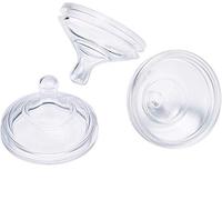 Boon Nursh Silicone Baby Bottle Nipples - Bottle Nipples for Boon Nursh Baby Bottles - Baby Bottle-Feeding Supplies - Medium Flow Baby Bottle Nipples - 3 Count