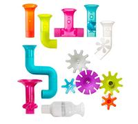 Boon Pipes Cogs Tubes Baby Bath Toy Bundle Bath Accessories for Babies and Toddlers Multicoloured Toddler Bath Toys for Boys and Girls Suitable for 1, 2, 3 & 4 Year Olds, Multi-Colour