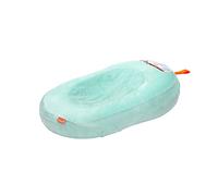 Boon Puff Inflatable Baby Bather - Infant Bathtub Includes Microfleece Cover and Contoured Sides - Inflatable Baby Bathtub for Newborns and Infants