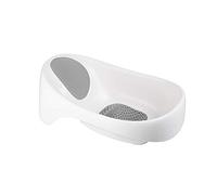 Boon Soak 3 Stage Baby Bathtub - Baby Bath Tub with Three Support Positions for Newborn to Toddlers - Color Changing Drain Plug for Ideal Bath Temperature - Gray - Ages 0 to 18 Months and Up