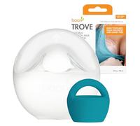 Boon Trove Silicone Manual Breast Pump - 1 Count - Hands Free Passive Breast Pump for Nursing Newborns and Breastfeeding Essentials
