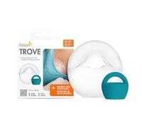 Boon Trove Silicone Manual Breast Pump - 1 Count - Hands Free Passive Breast Pump for Nursing Newborns and Breastfeeding Essentials
