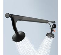 BOONA Tandem Shower - The Original Double Shower Head for Couples, High Pressure Dual Shower Head with 3 Flow Settings (Two Heads, Midnight Black)