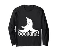 Boonana Banana Ghost Cute Banana Funny Creepy Halloween Long Sleeve T-Shirt