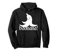 Boonana Banana Ghost Cute Banana Funny Creepy Halloween Pullover Hoodie