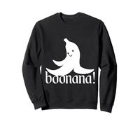 Boonana Banana Ghost Cute Banana Funny Creepy Halloween Sweatshirt