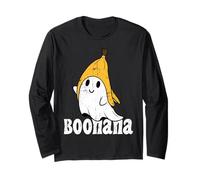 Boonana Banana Ghost Trick Treat Candy Funny Halloween Long Sleeve T-Shirt