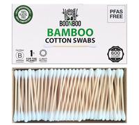 Boonboo Cotton Swabs | 400 Count Bamboo Cotton Buds | Plastic-Free | Biodegradable & Sustainable