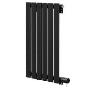 Boone Colore Horizontal Electric Single Panel Radiator | Matt Black | Mild Steel | 600mm x 360mm