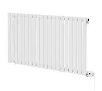 Boone Horizontal Digital Thermostatic Electric Single Panel Radiator | White | Mild Steel | 600mm x 1200mm