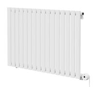 Boone Horizontal Digital Thermostatic Electric Single Panel Radiator | White | Mild Steel | 600mm x 960mm