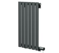 Boone Horizontal Electric Single Panel Radiator | Anthracite | Mild Steel | 600mm x 360mm