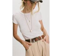 Boone Leather Belt at Free People in Espresso, Size: S-M/P-M - female