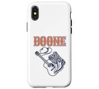 Boone Personalized Name Retro Cowboy Boots Western Style Case for iPhone X/XS