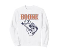 Boone Personalized Name Retro Cowboy Boots Western Style Sweatshirt