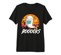 Boooks Funny Ghost Book Reader Reading Bookworm Halloween Premium T-Shirt