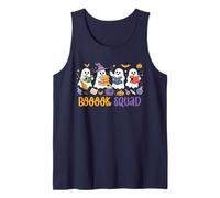 Booook Squad Halloween Group Boos Reading Books Bookworm Tank Top