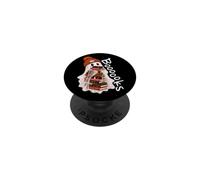 Booooks Funny Boo Ghost Read More Books Bookworm Halloween PopSockets Adhesive PopGrip