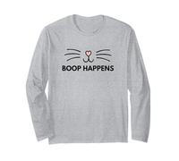 Boop Happens Boop Cat Nose Funny Pet Lover Cat Lover Long Sleeve T-Shirt