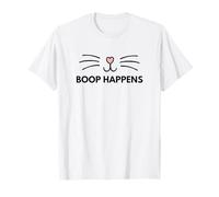 Boop Happens Boop Cat Nose Funny Pet Lover Cat Lover T-Shirt