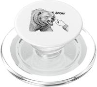 Boop the Angry Bear Design for Animal Lovers and Fun PopSockets PopGrip for MagSafe