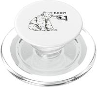 Boop the Angry Bear Design for Animal Lovers and Fun PopSockets PopGrip for MagSafe