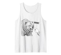Boop the Angry Bear Design for Animal Lovers and Fun Tank Top