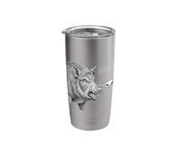 Boop the Angry Boar Design for Animal Lovers and Fun Stainless Steel Insulated Tumbler