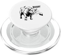 Boop the Angry Bull Design for Animal Lovers and Fun PopSockets PopGrip for MagSafe