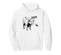 Boop the Angry Bull Design for Animal Lovers and Fun Pullover Hoodie