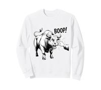 Boop the Angry Bull Design for Animal Lovers and Fun Sweatshirt