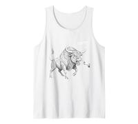 Boop the Angry Bull Design for Animal Lovers and Fun Tank Top