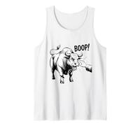 Boop the Angry Bull Design for Animal Lovers and Fun Tank Top