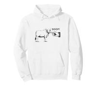 Boop the Angry Bull Design for Animal Lovers and Fun Times Pullover Hoodie