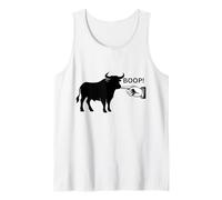 Boop the Angry Bull Design for Animal Lovers and Fun Times Tank Top