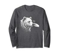 Boop The Bear Funny Grizzly Bear Wildlife Long Sleeve T-Shirt