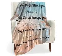 BOOPBEEP Christian Gifts for Women & Men - Healing Throw Blanket, Bible Verse Gifts for Mom & Friends - Inspirational Thoughts, Religious - 60x80 Inch