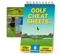 Boopy Golf Training Aid with Country Maps - Golf Reference Guide - Golf Cheat Sheet with Over 175 Swinging and Putting Tips - Waterproof and Durable Paperback