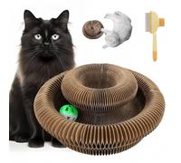 Boopz Ball for Cats, Flexible Cat Scratcher, Magic Organ Cats Scratching Toy, Cat Scratcher Cardboard with Bell-Ball, C-at Enrichment toys for Indoor Ca-ts (1pcs)