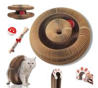 Boopz Ball for Cats, Flexible Cat Scratcher with Bell-Ball & Track Adventure, Magic Organ Cats Scratching Toy, Interactive & Transformable Mental Physical Exercise for Cat (1pc A)