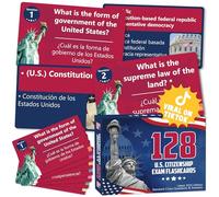 BoopZilla US Citizenship Flash Cards 2026, 128 USCIS Civics Test Questions and Answers, Bilingual English Naturalization Study Guide, Tarjetas de Ciudadania 2026, Preguntas para La Ciudadania 2026