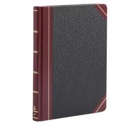 Boorum & Pease Record Book, 21 Series, Record Ruled, 8-1/8" x 10-3/8", 300 Pages (21-300-R),Black/Red