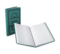 Boorum & Pease 66300J Account Book, Journal-Ruled, 300 Pages, 12-1/8-Inch x7-5/8-Inch, Blue