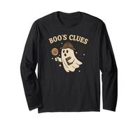 Boo's Clues Ghost Private Detective Halloween Spooky Season Long Sleeve T-Shirt