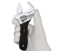 BOOSDEN Small Adjustable Wrench 6 Inch Stubby Wrench with Scale
