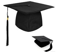 BOOSHMall Bachelor Hat, Graduation Hat, Graduation Hat, Graduation Hat, Graduation Cap, Bachelor Hat for Graduations from Studies, High School, University, Black