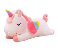 Boosns Unicorn plush toy Rainbow pony stuffed animal toy Soft and super elastic Creative doll Best gift for friends, relatives and children (White11.81in)