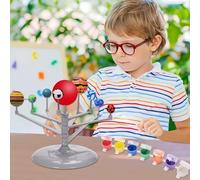 Boosns Youth Solar System Planetary DIY painting toy set Nine planet models Science experiment toys