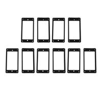 Booso 10Pcs Flat Humbucker Pickup Mounting Ring Frame ABS for Electric Guitar