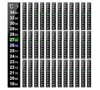 Booso 180 Pieces Digital Temperature Sticker Adhesive Thermometer Strip Fermenter Adhesive Crystal Strip Aquarium Thermometer
